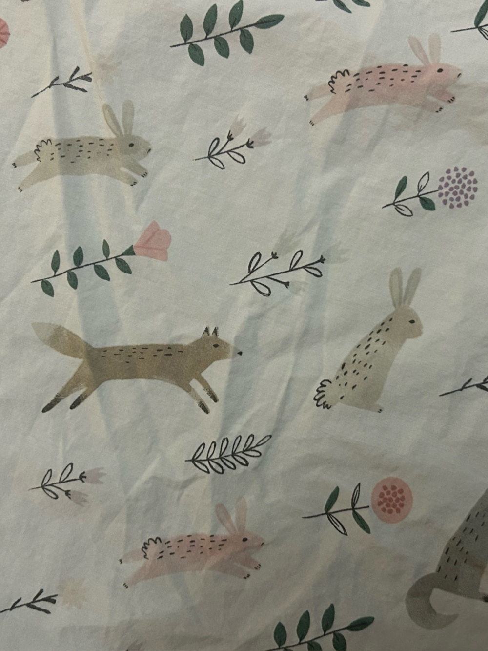 Pottery Barn Kids Crib fitted Sheets Set of 2 Organic Cotton Fox Bunny
